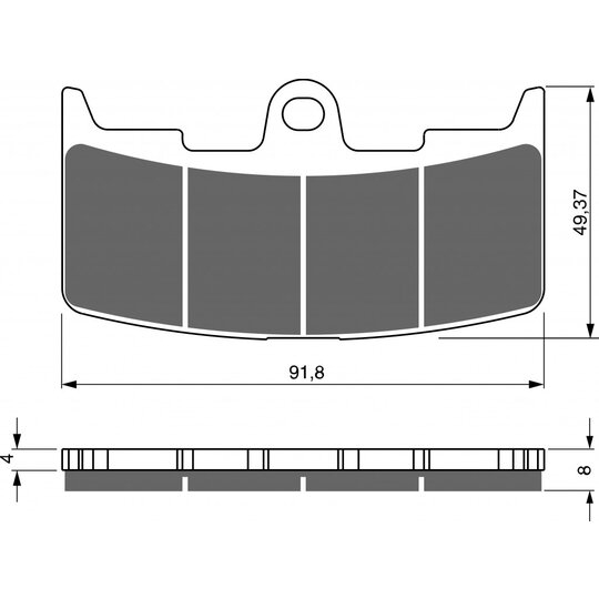 Brzdové obloženie GOLDFREN 270 S3