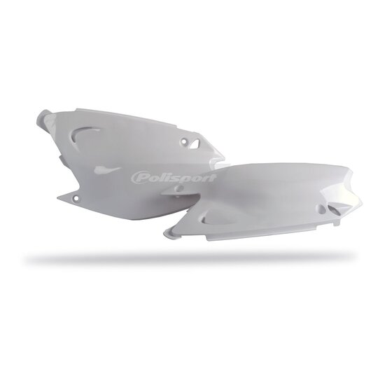 Bočné číslové tabuľky POLISPORT (pár) biela