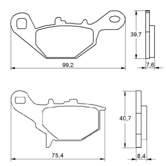 Brzdové obloženie ACCOSSATO AGPA154 OR