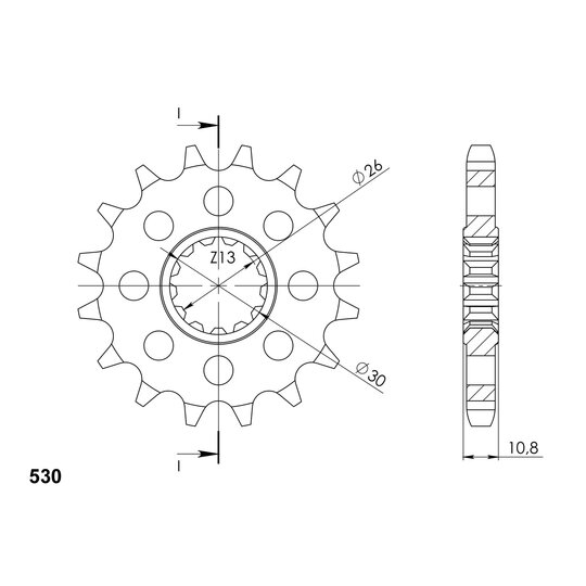 Reťazové koliečko SUPERSPROX CST-579:15 15T, 530
