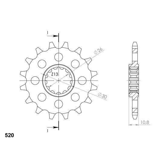 Reťazové koliečko SUPERSPROX CST-1579:16 16T, 520