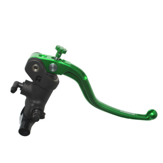 Radial brake master cylinder ACCOSSATO 19 x 20 with fixed lever,green