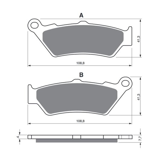 Brzdové obloženie GOLDFREN 106 AD  STREET