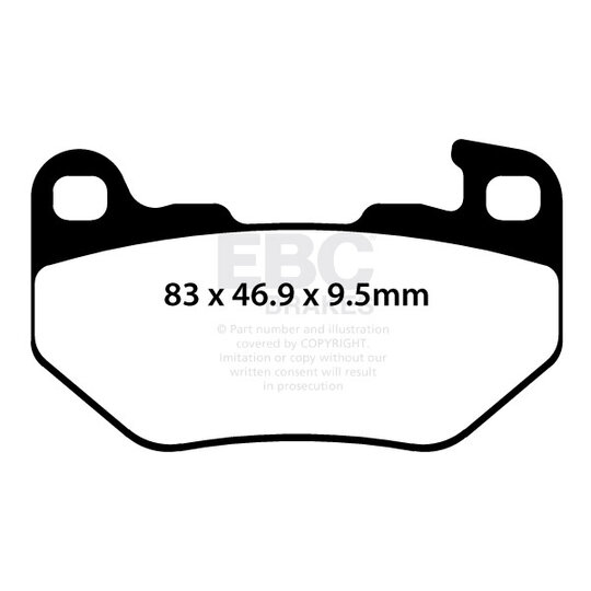 Brzdové obloženie EBC FA760HH