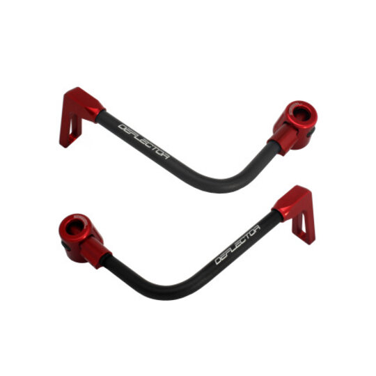 Lever guard ACCOSSATO with black hose and joint right + left , aluminium