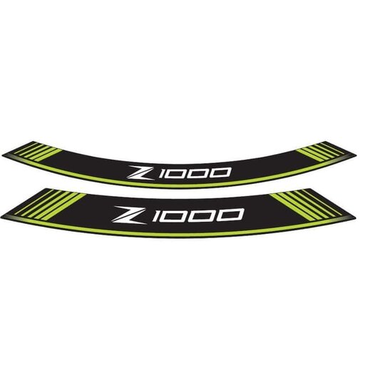 Linka na ráfik PUIG Z1000 7590V zelená linky na ráfik - sada 8ks