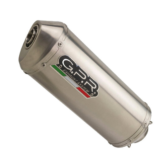 Slip-on exhaust GPR SATINOX H.223.SAT Brushed Stainless steel including removable db killer and link pipe