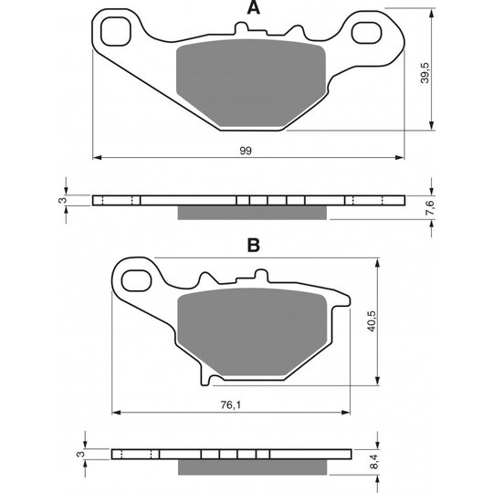 Brzdové obloženie GOLDFREN 109 AD