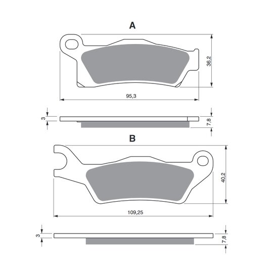 Brzdové obloženie GOLDFREN 310 AD  OFF-ROAD FRONT