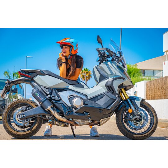 Koncovka výfuku Slip-on GPR FURORE EVO4 HON.269.FNE5 Matte Black including removable db killer and link pipe