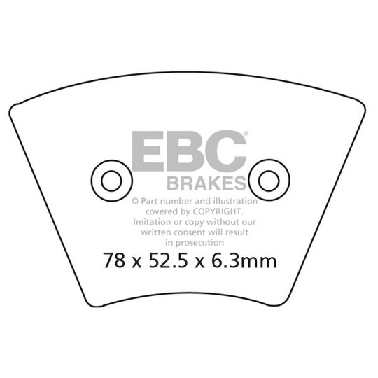 Brzdové obloženie EBC FA026