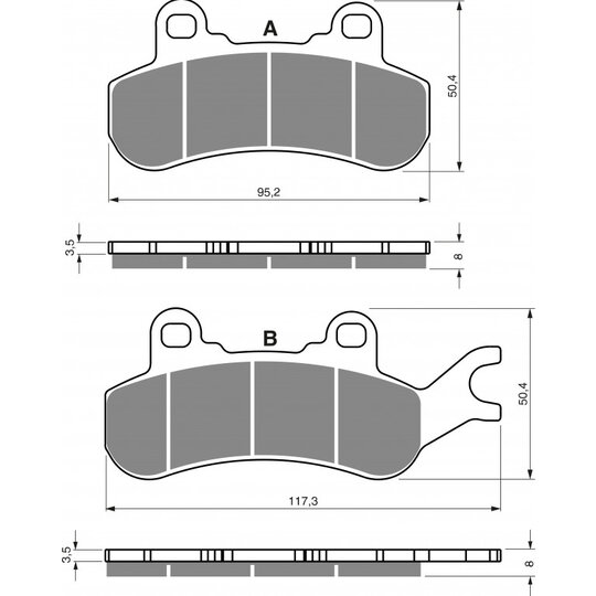 Brzdové obloženie GOLDFREN 378 AD