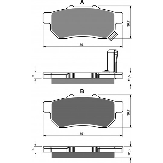 Brzdové obloženie GOLDFREN 341 S3