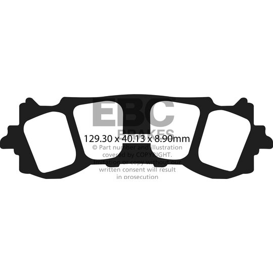 Brzdové obloženie EBC FA717V