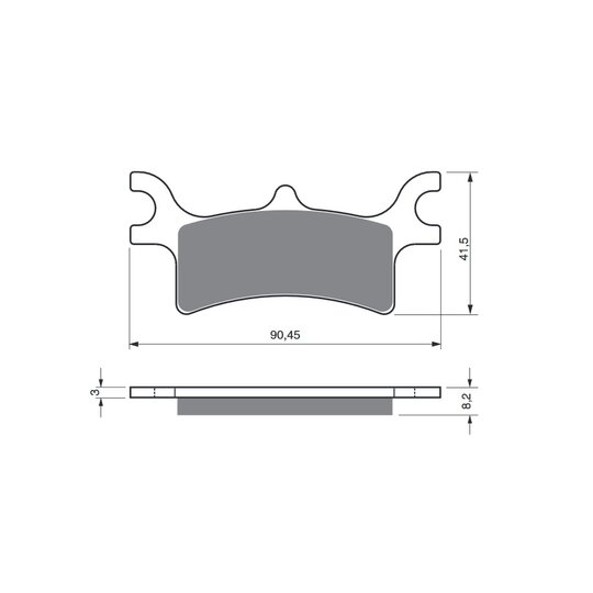 Brzdové obloženie GOLDFREN 209 AD  STREET