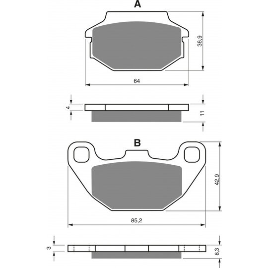 Brzdové obloženie GOLDFREN 183 K5