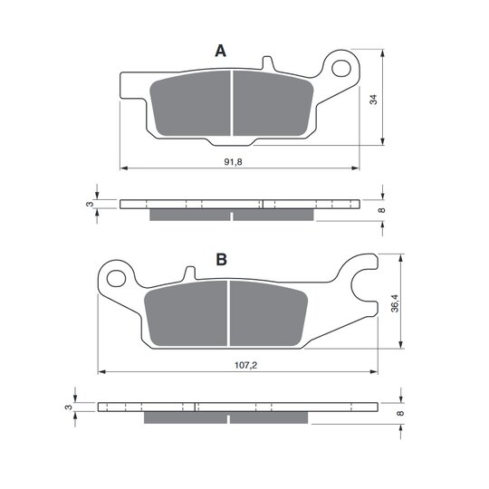 Brzdové obloženie GOLDFREN 252 AD  OFF-ROAD FRONT