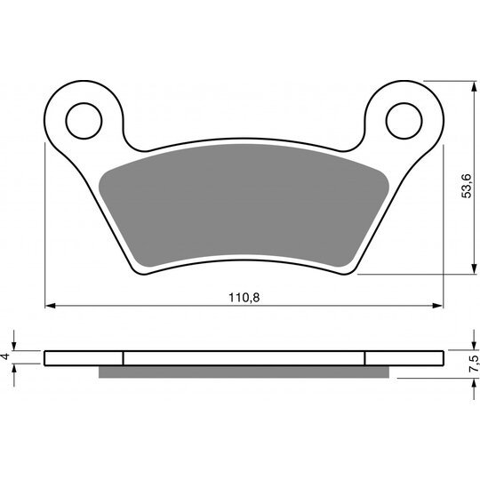 Brzdové obloženie GOLDFREN 407 K5