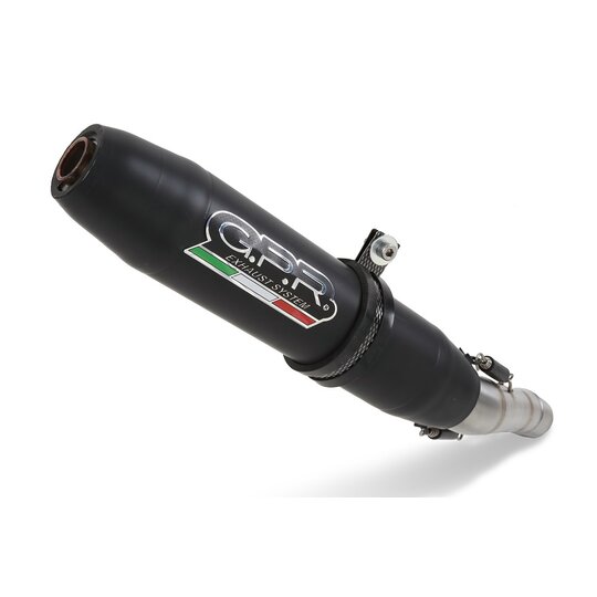Koncovka výfuku Slip-on GPR DEEPTONE ROY.12.RACE.DENE Black Stainless steel including link pipe