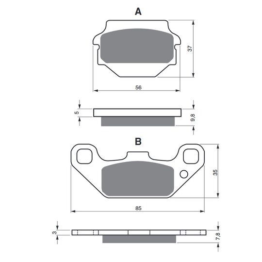 Brzdové obloženie GOLDFREN 091 S3