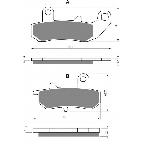 Brzdové obloženie GOLDFREN 065 AD  STREET