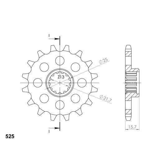 Reťazové koliečko SUPERSPROX CST-1535:15 15T, 525
