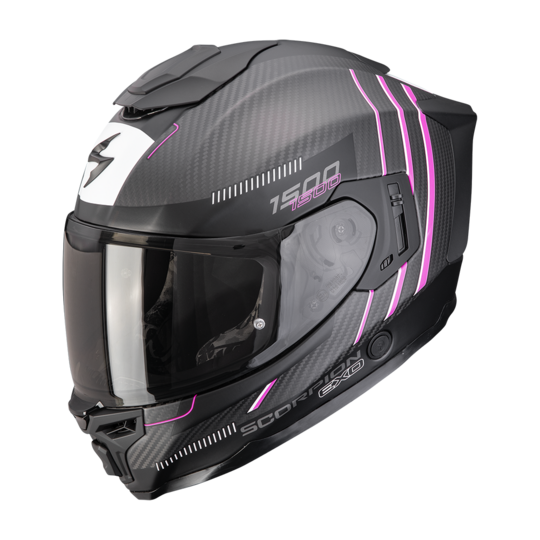 Scorpion prilba exo-1500 carbon air - zity / matt black-pink - A_scorpionEXO1500CARBA_ZITY_MatBlaPin
