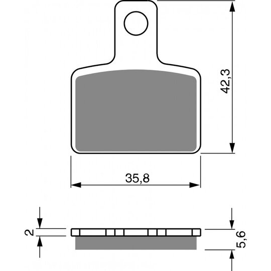 Brzdové obloženie GOLDFREN 282 K5