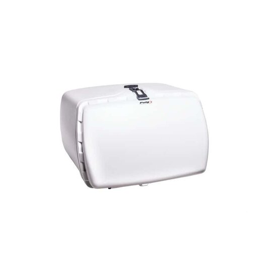 Vrchný kufor PUIG MAXI BOX 1126B biela 90l, s rukoväťou