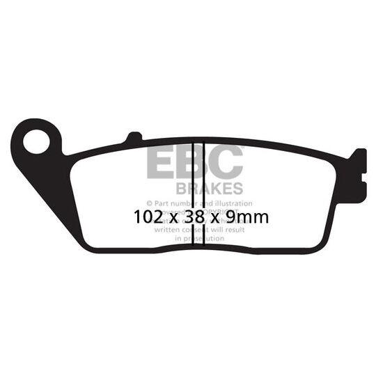 Brzdové obloženie EBC FA142V