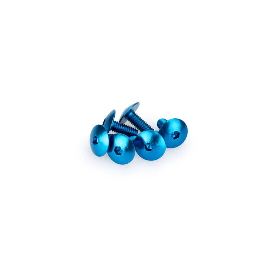 Skrutky PUIG ANODIZED 0611A modrá M6 x 15 mm (6ks)