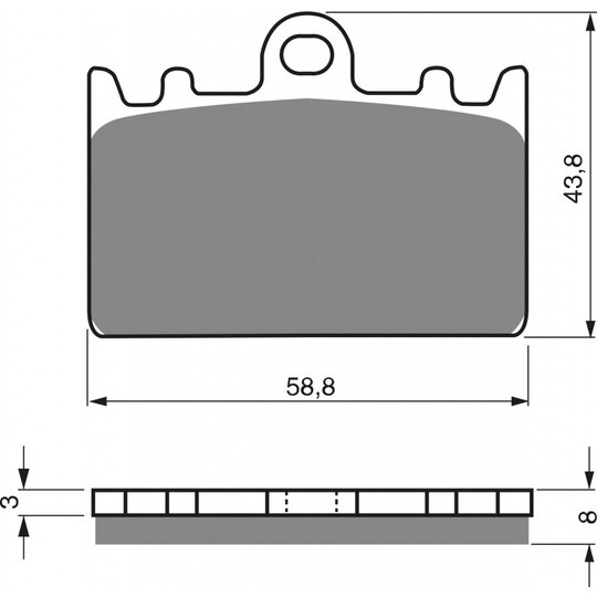 Brzdové obloženie GOLDFREN 090 S3