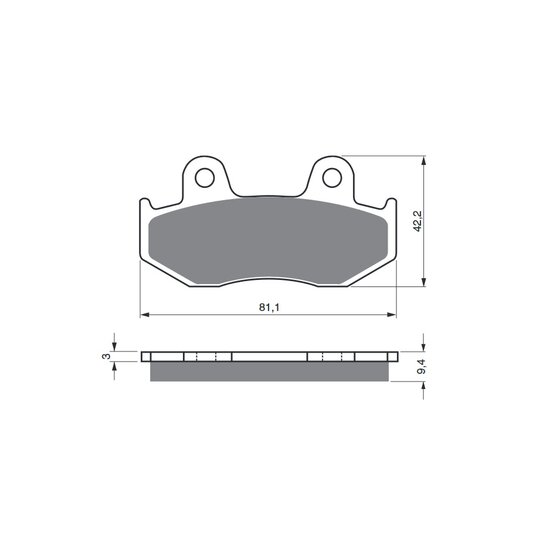 Brzdové obloženie GOLDFREN 188 AD  STREET