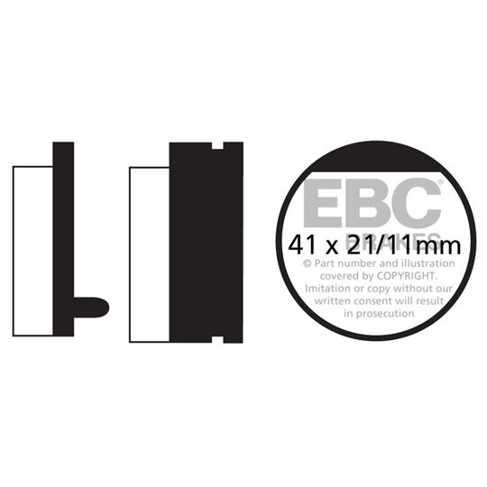 Brzdové obloženie EBC FA052