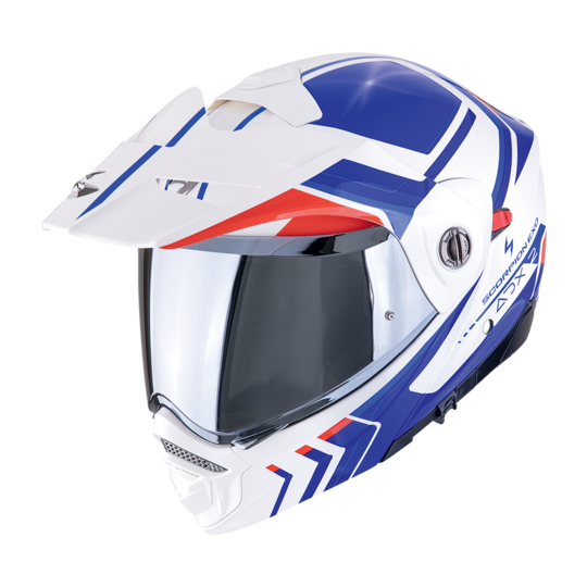 Scorpion prilba adx-2 - lewis / white-blue-red - 89-504-236-04