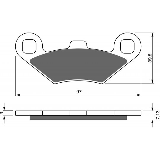 Brzdové obloženie GOLDFREN 280 S3