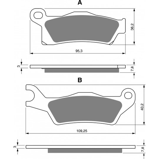 Brzdové obloženie GOLDFREN 310 AD  OFF-ROAD FRONT