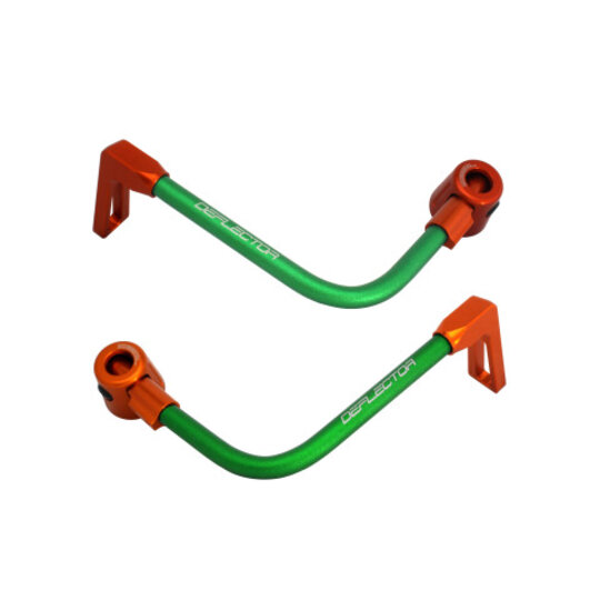 Lever guard ACCOSSATO with green hose and joint right + left , aluminium