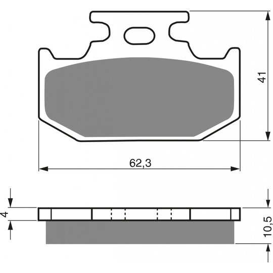 Brzdové obloženie GOLDFREN 100 K5