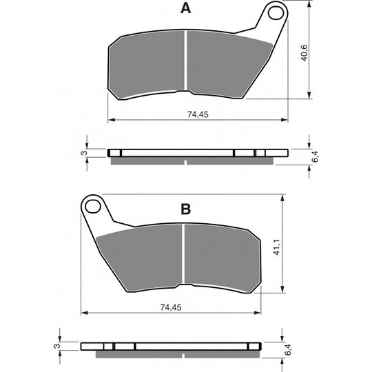 Brzdové obloženie GOLDFREN 366 S3