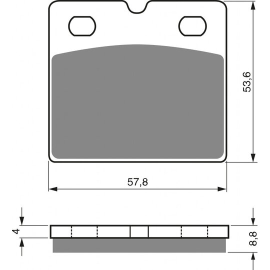 Brzdové obloženie GOLDFREN 072 AD  STREET