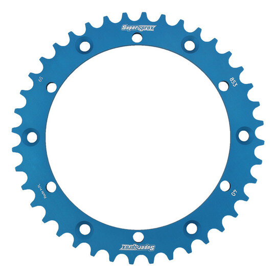 Hliníková reťazová rozeta SUPERSPROX RAL-853:40-BLU modrá 40T, 520