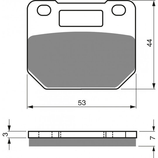 Brzdové obloženie GOLDFREN 074 AD  OFF-ROAD FRONT