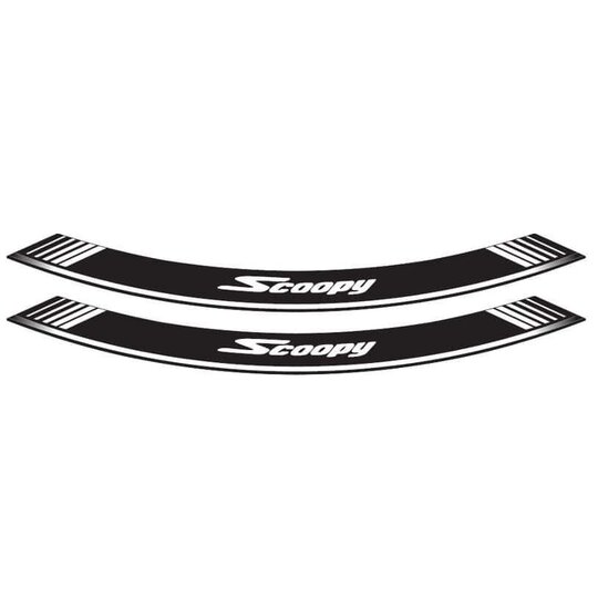 Linka na ráfik PUIG SCOOPY 5559B biela linky na ráfik - sada 8ks
