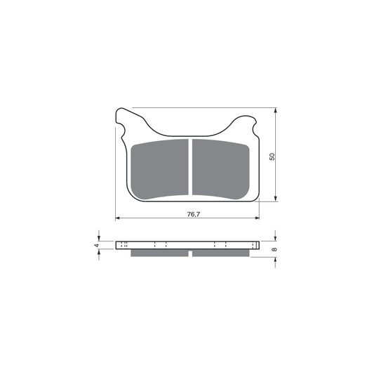 Brzdové obloženie GOLDFREN 231 AD