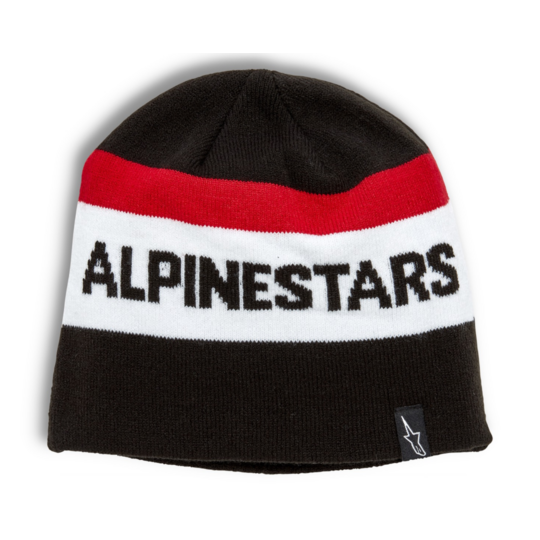 Alpinestars - čiapka stake beanie / black-red - beanie-alpine-stake-black-red