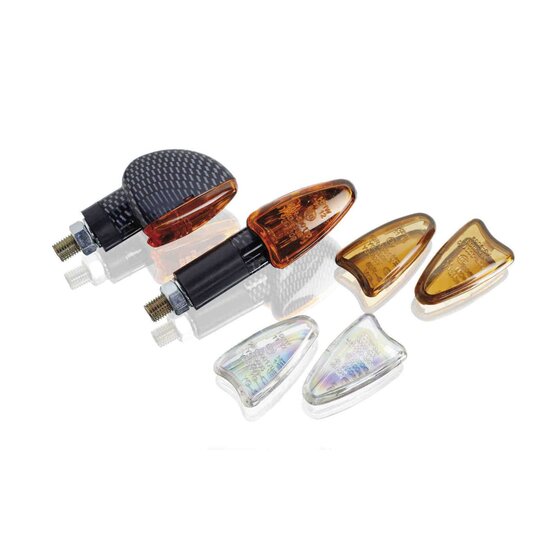 Blinkre PUIG STAR 4175N čierna krátke, homologované