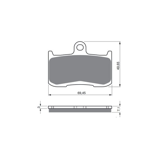 Brzdové obloženie GOLDFREN 207 GP6