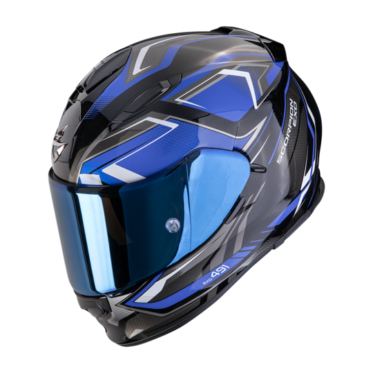 Scorpion prilba exo-491 - zumo / black-blue - A_scorpionEXO491_ZUMO_BlaBlu_getstung