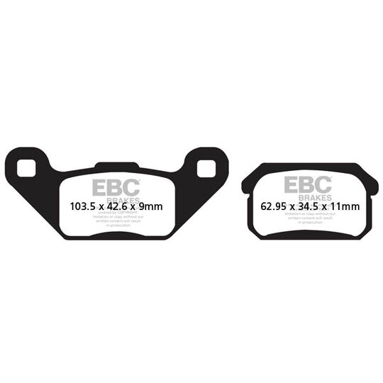 Brzdové obloženie EBC FA431TT